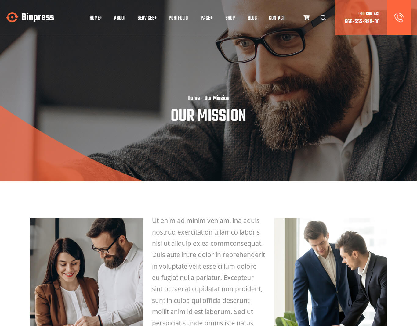 Our Mission Page