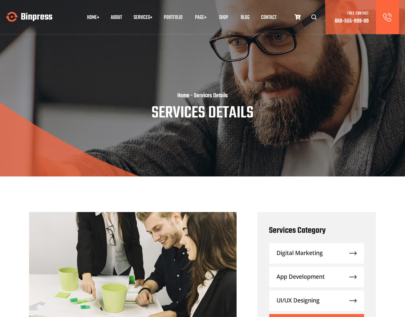 Service Details Page
